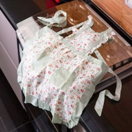 Avental de Cozinha Jolitex Floral/Xadrez Verde Avental de Cozinha Jolitex Floral/Xadrez Verde