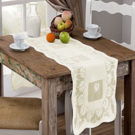 Caminho de Mesa Renda Rendhac 0,40 x 1,50 Creme Caminho de Mesa Renda Rendhac 0,40 x 1,50 Creme