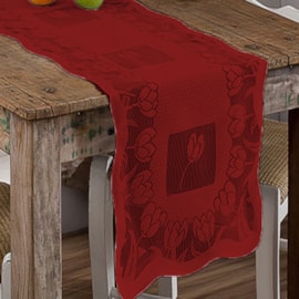 Caminho de Mesa Renda Rendhac 0,40 x 1,50 Vermelho Caminho de Mesa Renda Rendhac 0,40 x 1,50 Vermelho