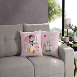 Capa de Almofada Infantil Disney Branca de Neve Bella Janela 45X45 CM Capa de Almofada Infantil Disney Branca de Neve Bella Janela 45X45 CM