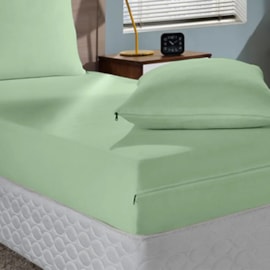 Capa de Colchão Queen Malha Sbx Verde Capa de Colchão Queen Malha Sbx Verde