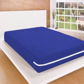 Capa de Colchão Solteiro Mel Azul Escuro Capa de Colchão Solteiro Mel Azul Escuro