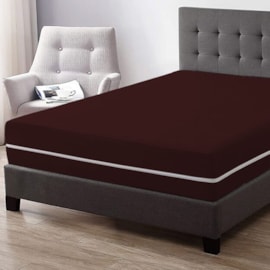 Capa de Colchão Solteiro Mel Marrom Capa de Colchão Solteiro Mel Marrom