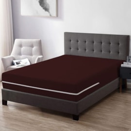 Capa de Colchão Solteiro Mel Marrom Capa de Colchão Solteiro Mel Marrom