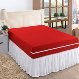 Capa de Colchão Solteiro Mel Vermelho Capa de Colchão Solteiro Mel Vermelho