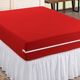 Capa de Colchão Solteiro Mel Vermelho Capa de Colchão Solteiro Mel Vermelho