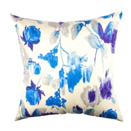 Capa para Almofada STMHome Suede Estampada 42 X 42 Flora Azul Capa para Almofada STMHome Suede Estampada 42 X 42 Flora Azul