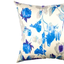 Capa para Almofada STMHome Suede Estampada 42 X 42 Flora Azul Capa para Almofada STMHome Suede Estampada 42 X 42 Flora Azul