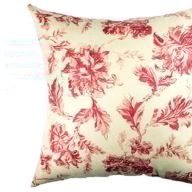 Capa para Almofada STMHome Suede Estampada 42 X 42 Flores Vermelho Capa para Almofada STMHome Suede Estampada 42 X 42 Flores Vermelho