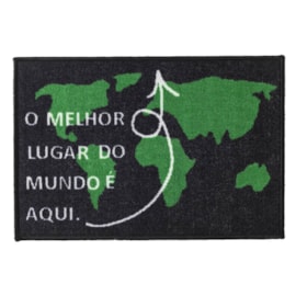 Capacho Decorativo Corttex Color Art Mapa Capacho Decorativo Corttex Color Art Mapa