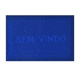 Capacho Decorativo Vinyl Niazitex Azul Royal 40x60 Capacho Decorativo Vinyl Niazitex Azul Royal 40x60