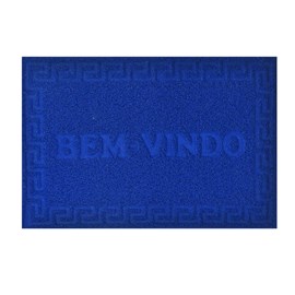Capacho Decorativo Vinyl Niazitex Azul Royal 40x60