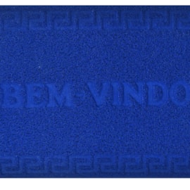 Capacho Decorativo Vinyl Niazitex Azul Royal 40x60 Capacho Decorativo Vinyl Niazitex Azul Royal 40x60