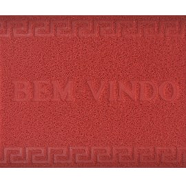 Capacho Decorativo Vinyl Niazitex Vermelho 40x60