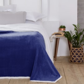 Coberdrom Casal com Sherpa Corttex Austria Azul Marinho Coberdrom Casal com Sherpa Corttex Austria Azul Marinho