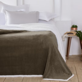Coberdrom Casal com Sherpa Corttex Austria Marrom Coberdrom Casal com Sherpa Corttex Austria Marrom