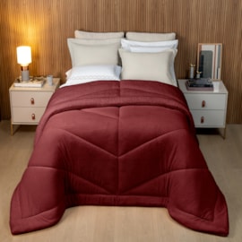 Coberdrom Dupla Face Casal com Sherpa Lavive Winter Colors 2,20m X 2,40m Vinho Coberdrom Dupla Face Casal com Sherpa Lavive Winter Colors 2,20m X 2,40m Vinho