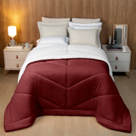Coberdrom Dupla Face Solteiro com Sherpa Lavive Winter 2,40m X 1,50m Vinho/Gelo Coberdrom Dupla Face Solteiro com Sherpa Lavive Winter 2,40m X 1,50m Vinho/Gelo