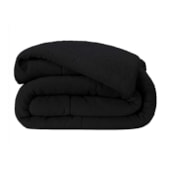 Coberdrom Dupla Face Solteiro com Sherpa Lavive Winter Colors 2,40m X 1,50m Preto