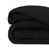 Coberdrom Dupla Face Solteiro com Sherpa Lavive Winter Colors 2,40m X 1,50m Preto