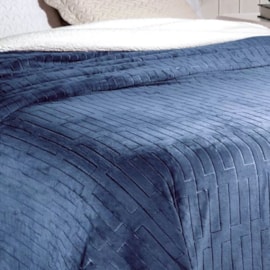 Coberdrom Queen Soft Flannel /Sherpa Vermont Rozac Azul Coberdrom Queen Soft Flannel /Sherpa Vermont Rozac Azul