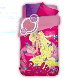 Coberdrom Solteiro Fleece Dupla Face Lepper Barbie Reino dos Penteados Mágicos Coberdrom Solteiro Fleece Dupla Face Lepper Barbie Reino dos Penteados Mágicos