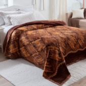 Cobertor Casal Dyuri Pelo Alto Madeira Cobertor Casal Dyuri Pelo Alto Madeira