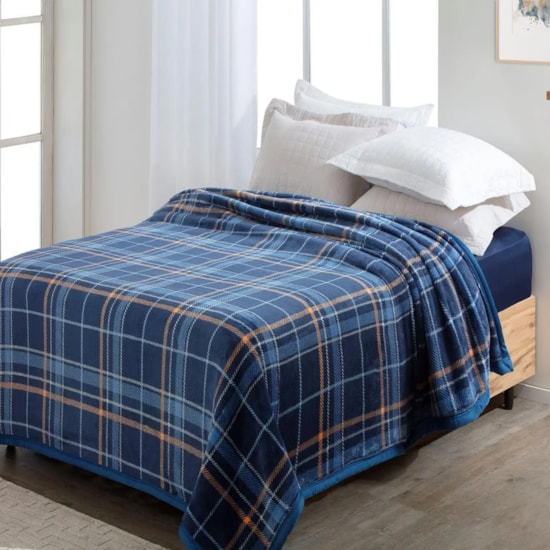 Cobertor Casal Jolitex Dyuri Extra Macio Tweed Azul Cobertor Casal Jolitex Dyuri Extra Macio Tweed Azul