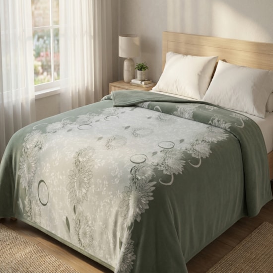 Cobertor Casal Jolitex Innove Aquila Verde