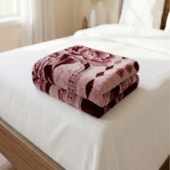 Cobertor Casal Jolitex Ternille Kyor Plus Ancona Vinho