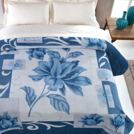 Cobertor Casal Kyor Plus Malbec Azul Jolitex Ternille Cobertor Casal Kyor Plus Malbec Azul Jolitex Ternille