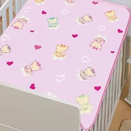 Cobertor de Berço Jolitex Pelo Alto Gatinha Rosa