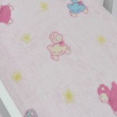 Cobertor de Berço Jolitex Pelo Alto Ovelinhas Rosa