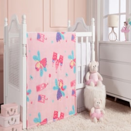Cobertor de Berço King Etruria Flannel Kids Fadas 110x150 Cobertor de Berço King Etruria Flannel Kids Fadas 110x150