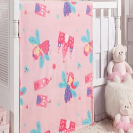 Cobertor de Berço King Etruria Flannel Kids Fadas 110x150 Cobertor de Berço King Etruria Flannel Kids Fadas 110x150