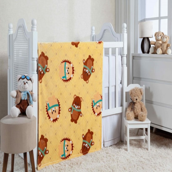 Cobertor de Berço King Etruria Flannel Kids Fluffy 110x150