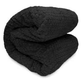 Cobertor de Microfibra Queen Corttex Lugano Preto 2,20m x 2,40m Cobertor de Microfibra Queen Corttex Lugano Preto 2,20m x 2,40m