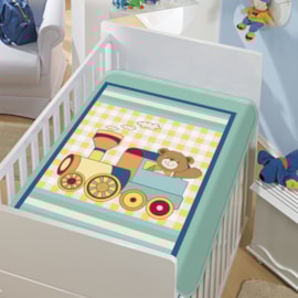 Cobertor Jolitex Trenzinho Piuí Verde Cobertor Jolitex Trenzinho Piuí Verde