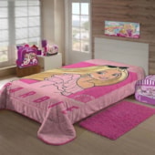Cobertor Juvenil Raschel Barbie Estilo Jolitex Ternille