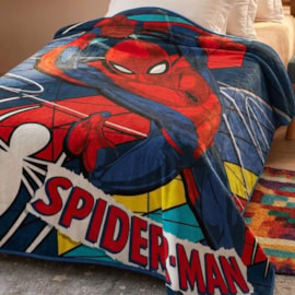 Cobertor Juvenil Raschel Homem Aranha II Jolitex Ternille