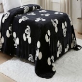 Cobertor Juvenil Raschel Mickey Black Jolitex Ternille