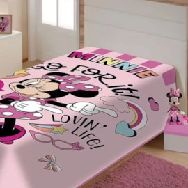 Cobertor Juvenil Raschel Minnie Go For It Jolitex Ternille Cobertor Juvenil Raschel Minnie Go For It Jolitex Ternille