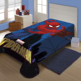 Cobertor Juvenil Raschel Spider-Man Cidade Jolitex Ternille Cobertor Juvenil Raschel Spider-Man Cidade Jolitex Ternille