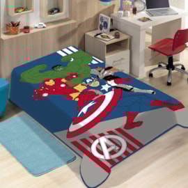 Cobertor Juvenil Raschel Vingadores Jolitex Ternille Cobertor Juvenil Raschel Vingadores Jolitex Ternille