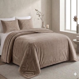 Cobertor King Atrium Double Action Jolitex Castanho Segovia