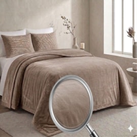 Cobertor King Atrium Double Action Jolitex Castanho Segovia