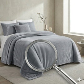 Cobertor King Atrium Double Action Jolitex Cinza Las Palmas