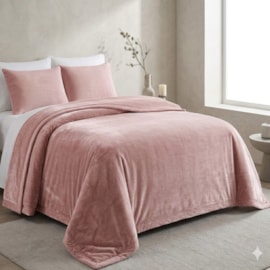 Cobertor King Atrium Double Action Jolitex Rosa Bilbao