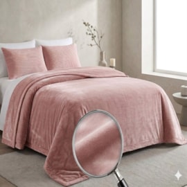 Cobertor King Atrium Double Action Jolitex Rosa Bilbao