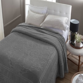 Cobertor King Jolitex Lili Katz 2,30m x 2,50m Cinza Cobertor King Jolitex Lili Katz 2,30m x 2,50m Cinza